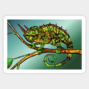 Steampunk Chameleon by BLZ Bob Sticker